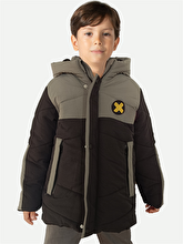 Casabony Grey Black Waterproof Staple Unisex Children's Coat 5-6 Years