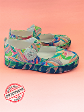 Casabony Floral Patterned Orthopedic Canvas Girl Ballet Flats 23
