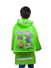 Casabony Robot Green Boy Raincoat 2-5 Years