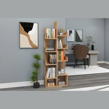 Enda Home Pamphylia 10 Sections/Shelves Bookcase Atlantic Pine