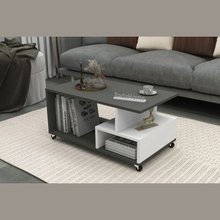 Enda Home Sultan Wheeled Coffee Table 86,5x50 cm Anthracite