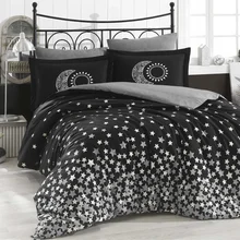 Hobby Star's Black - Poplin Double Duvet Cover Set