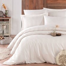Hobby Wafel Cream – Double Jacquard Satin Duvet Cover Set