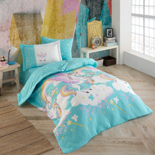 Hobby Magical Aqua - Single Poplin Quilted Duvet Cover Set