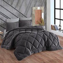 Hobby Premium Soft Single Duvet Set – Anthracite