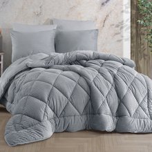 Hobby Premium Soft Single Duvet Set – Light Gray