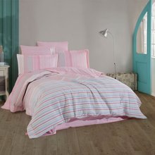 Hobby Trella Pink – Single-Person Poplin Quilted Duvet Cover Set