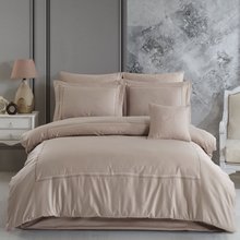 Hobby Queen 800 TC Satin Double Bed Set - Stone