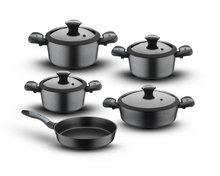 Brioni Diamond 9-Piece Nonstick, Scratch-Resistant Cookware Set