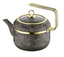 Brioni Royal Stone 2.5L Non-Stick Granite Teapot – Sandstone & Gold