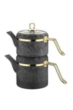 Brioni Royal Stone Granite Teapot Set – Sandstone Gold