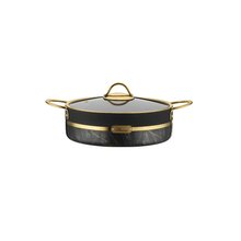 Selection Plus 30 cm Nonstick, Scratch-Resistant Shallow Granite Pot – Black