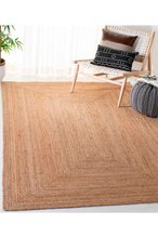 Koza Carpet Natura Hand Woven Jute Bohemian Style Authentic Living Room Living Room Corridor Bedroom Natural Carpet 00010A 90 x 150