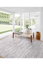 Koza Halı Koza Hayad Kilyos Cream Gray Acrylic Carpet Living Room Bedroom Hallway Machine Made Carpet 45683A 80 x 150