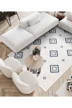 Koza Carpet Koza Meridyen Blue Carpet Rug Balcony Terrace Garden Living Room Corridor Machine Carpet 65300 196 x 290