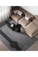 Koza Carpet Koza Premium Amour Gray Carpet Living Room Sitting Room Bedroom Hallway Machine Carpet 53116 78 x 150
