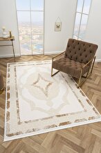Koza Carpet Koza Hayad Çırağan Mink Carpet 46324B Living Room Sitting Room Bedroom Corridor Machine Carpet 80 x 150