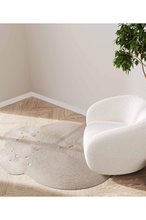 Koza Carpet Boulder Hand Knitted Round Beige Cotton Washable Carpet Rug Balcony Terrace Living Room Corridor Carpet Wicker Carpet 69585 120 x 180