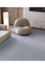 Koza Halı Maze Plain Gray Non-Slip Based Plush Carpet 19876 50 x 80