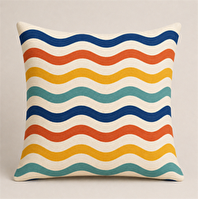 Markaev Cafe Moments Wave Throw Pillow Cover