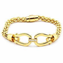 Welch Women's Welch Chain Gold Women's Stainless Steel Bracelet