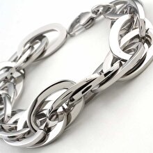 Welch Women's Welch White Chain Stainless Steel Bracelet