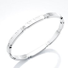 Welch Women's Welch Roman Numeral Women's Stainless Steel Bracelet