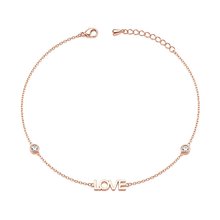 Welch Steel Welch Rose Stainless Steel Love Anklet