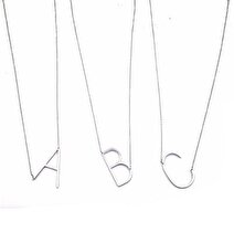 Welch Steel Welch Stainless Steel Letter Necklace