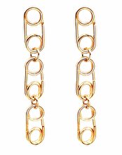 Welch Steel Welch Gold Stainless Steel Chain Earring