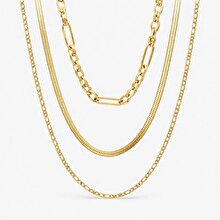 Welch Steel Welch Gold Stainless Steel Choker Necklace