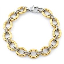 Welch Women's Welch Gold Stainless Steel Gold-Style Bracelet