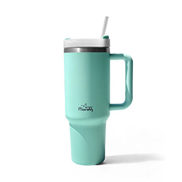 Picture of Any Morning Vaha 1200 ml Termos Mug, 3 Kademeli Çevirmeli  Kapak, Su Yeşili SI2440217