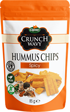 Show details for Cipsaş Crunch Wavy Spicy Flavored Hummus Chips 85 g Picture of Cipsaş Crunch Wavy Spicy Flavored Hummus Chips 85 g
