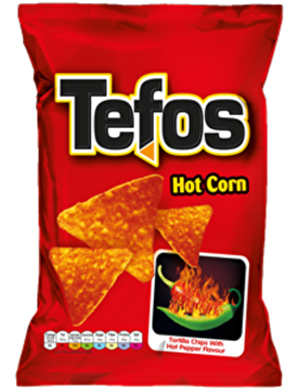 Show details for Tefos Corn Chips with Hot Corn Flavor 18 g Picture of Tefos Corn Chips with Hot Corn Flavor 18 g