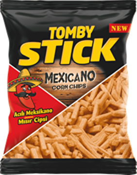 Show details for Tomby Stick Corn Chips with Mexicano Flavor 18 g Picture of Tomby Stick Corn Chips with Mexicano Flavor 18 g