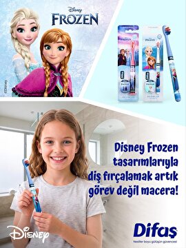 Picture of Difaş Frozen Yumuşak Kıllı Diş Fırçası 4-7 Yaş 2 Adet