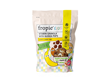 Show details for Fropie Vitamin Granola With Quinoa Pops - Cashew & Banana Cubes Picture of Fropie Vitamin Granola With Quinoa Pops - Cashew & Banana Cubes