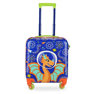 Show details for Milk&Moo Colorful Lighted Wheeled Rickshaw Kids Suitcase with 3D Ponix Design Picture of Milk&Moo Colorful Lighted Wheeled Rickshaw Kids Suitcase with 3D Ponix Design