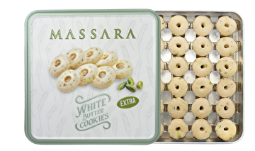 Show details for Massara White Butter Cookies Extra (Metal Packaging) 400 g Picture of Massara White Butter Cookies Extra (Metal Packaging) 400 g