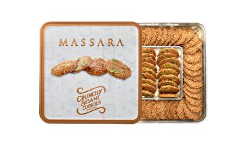 Show details for Massara Crunchy Sesame Cookies (Metal Packaging) 400 g Picture of Massara Crunchy Sesame Cookies (Metal Packaging) 400 g