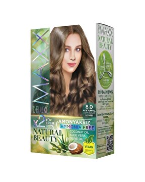 Show details for MAXX DELUXE AMMONIA FREE HAIR DYE KIT  8.0 Picture of MAXX DELUXE AMMONIA FREE HAIR DYE KIT  8.0