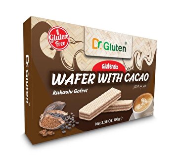 Show details for Dr.Gluten Wafer With Cacao 100 gr Picture of Dr.Gluten Wafer With Cacao 100 gr