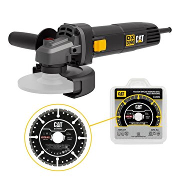 Picture of CAT DX3090 720Watt 125mm Profesyonel Avuç Taşlama + DA09052 Genel Amaçlı Elmas Kesme Diski