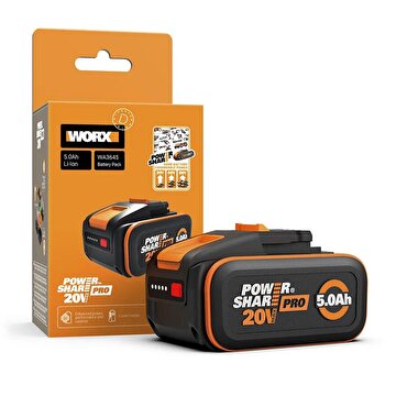 Picture of WORX WA3645 20Volt 5.0Ah Li-ion PowerShare Pro Yedek Akü