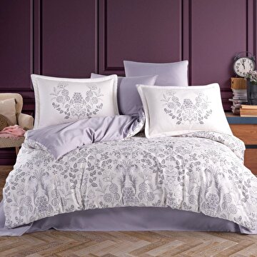 Picture of Hobby Tiago Violet - Çift Kişilik Saten Nevresim Takımı