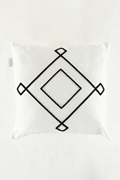 Show details for Koza Home Craft Black Diamond Slice Patterned Beaded Fiber Filled Cushion 43 x 43 35307A 43 x 43 Picture of Koza Home Craft Black Diamond Slice Patterned Beaded Fiber Filled Cushion 43 x 43 35307A 43 x 43