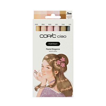 Picture of COPIC CIAO PORTRAIT SET, PASTEL ELEGANCE, 6 PCS
