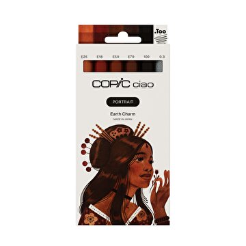 Picture of COPIC CIAO PORTRAIT SET, EARTH CHARM, 6 PCS