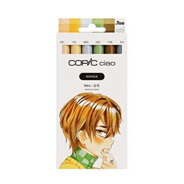 Picture of COPIC CIAO MANGA SET, HIRO, 6 PCS